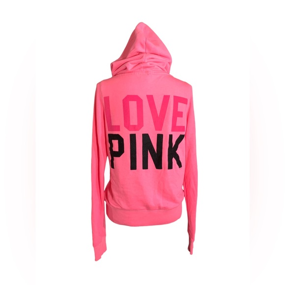 PINK Victoria's Secret Tops - COPY 🎉Host Pick🎉 PINK Victoria’s Secret Vintage Pink Hoodie Size Medium